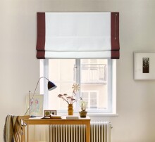 Льон 09-01, кант-09-10 - штора напівзакрита