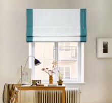 Льон 9-01, кант-09-08 - штора напівзакрита