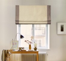 Льон 09-03, кант-09-05 - штора напівзакрита